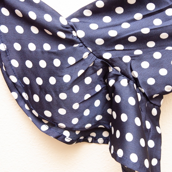 Line & Dot Wrap Dress - Picture 4 of 8